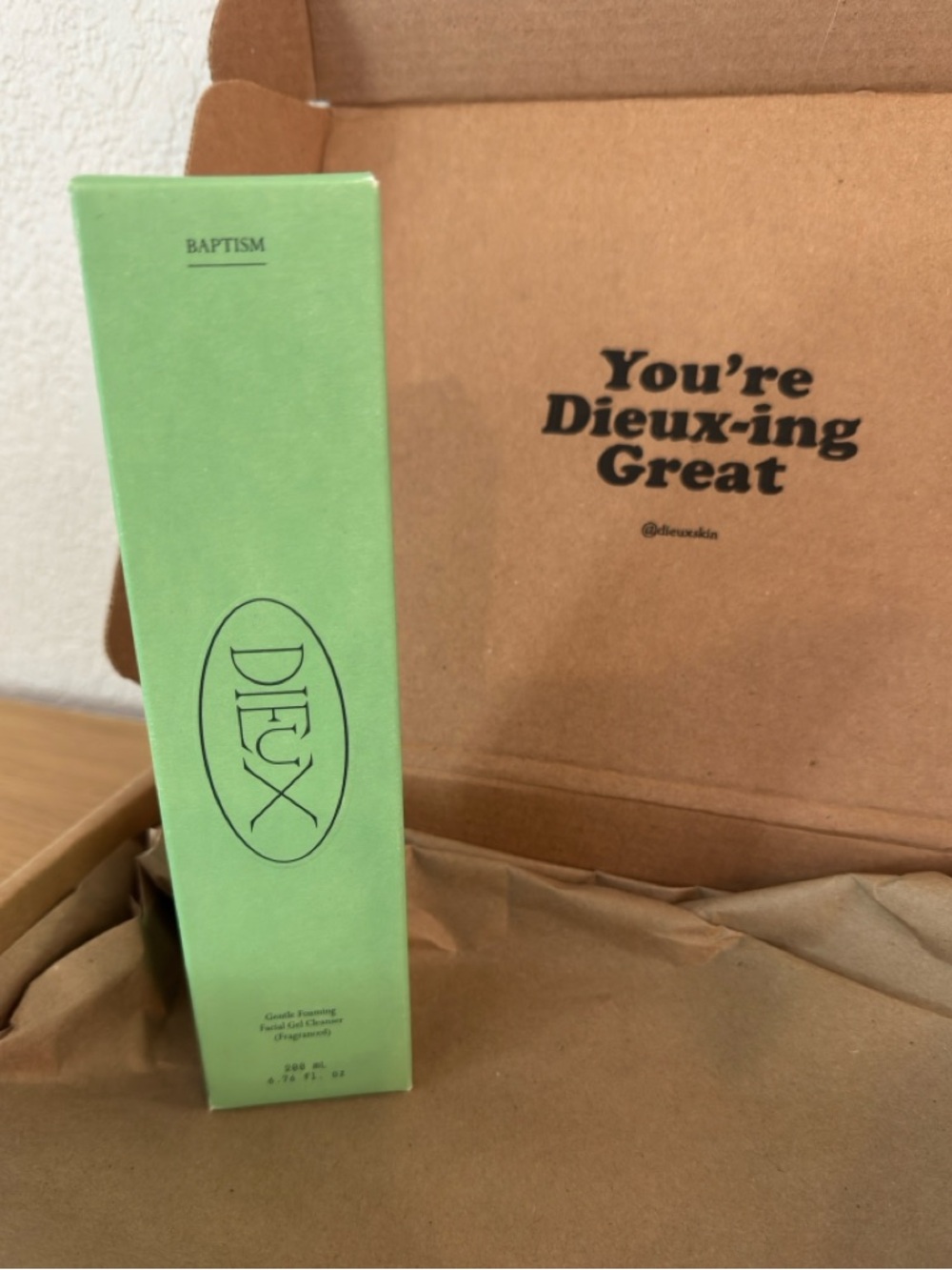 NEW Dieux Baptism Gel Cleanser